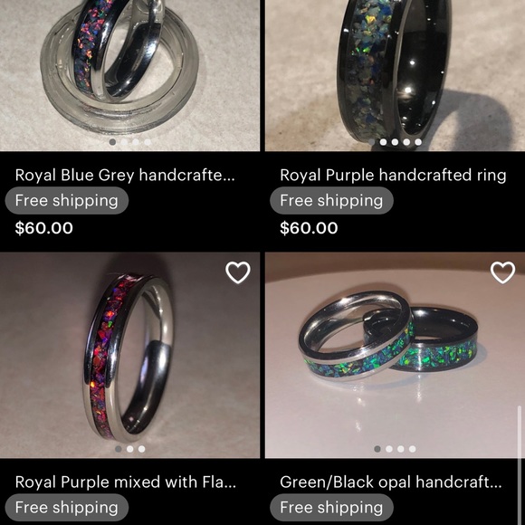 handcrafted rings - Picture 4 of 5